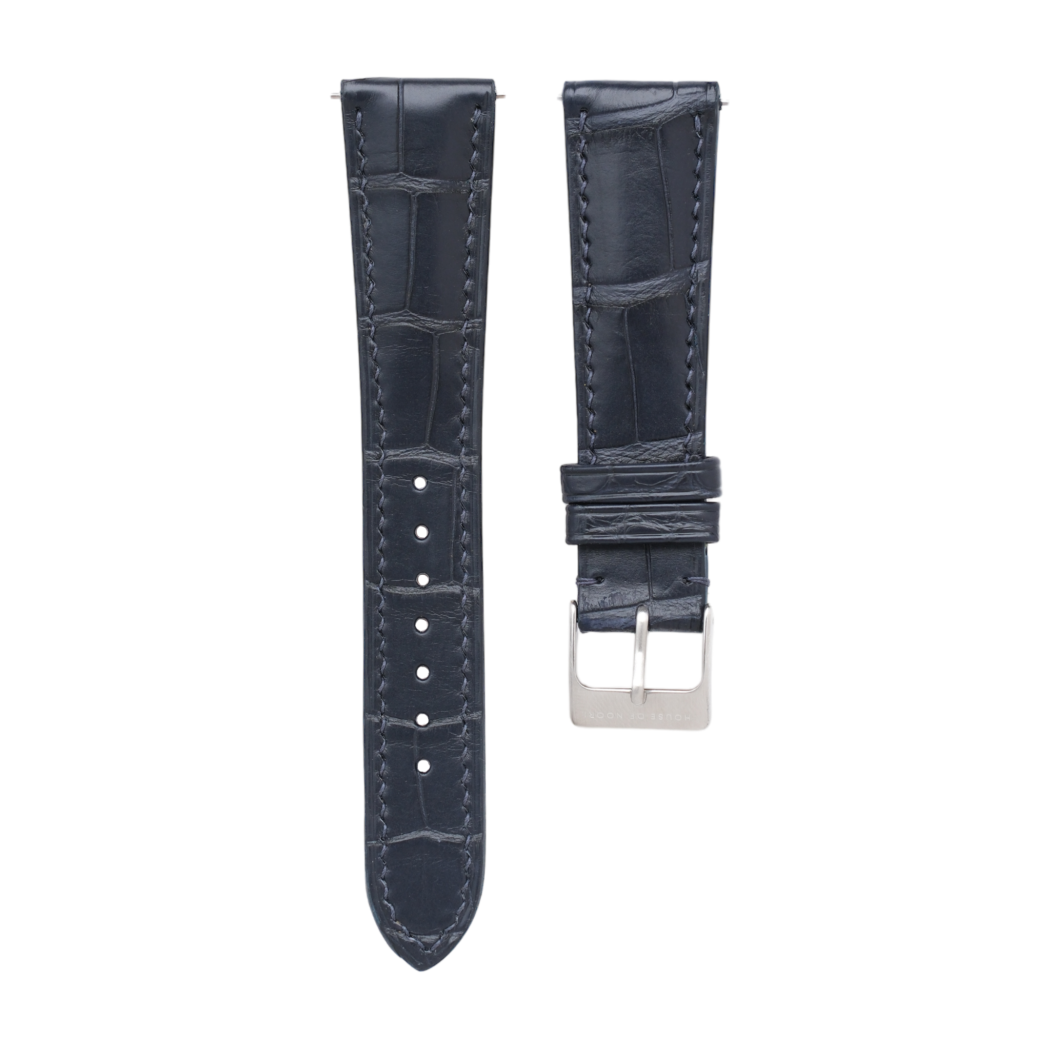 Dark Blue Alligator Padded Strap