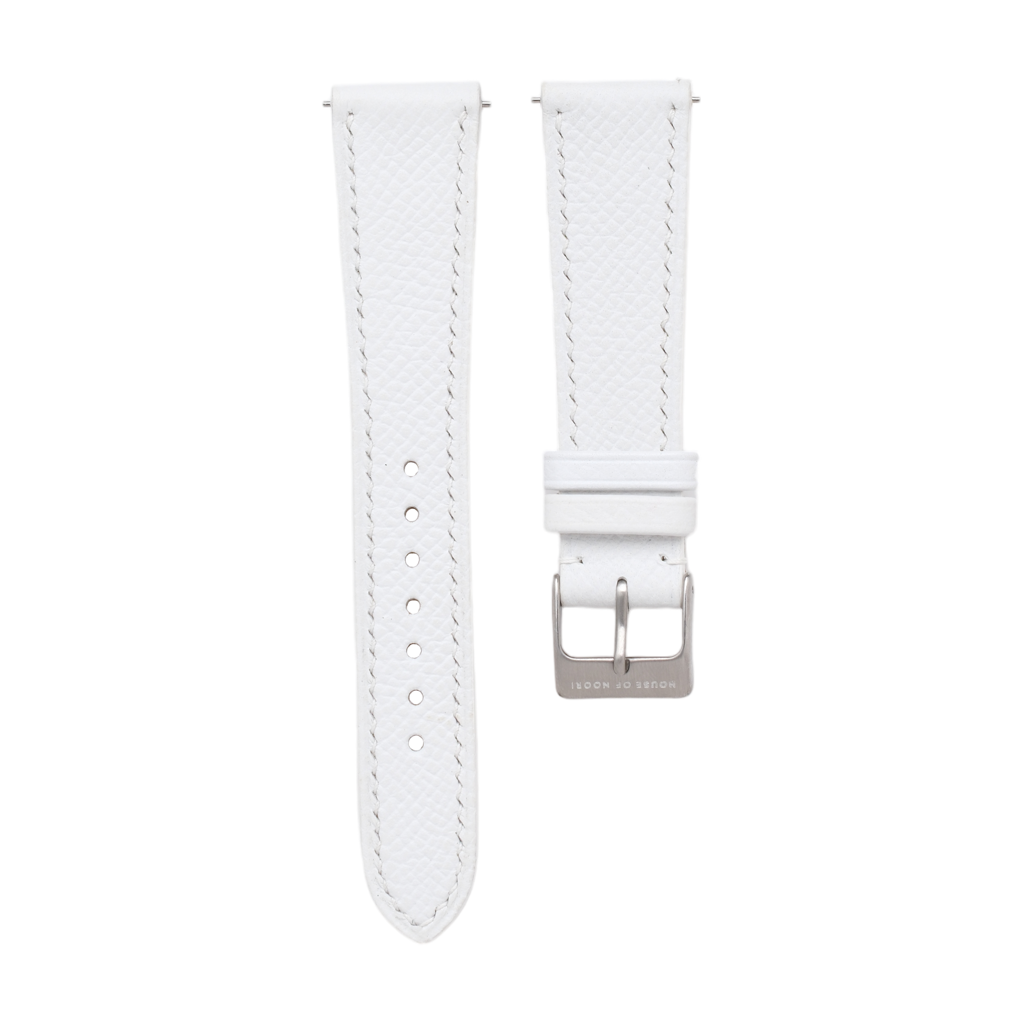 White Epsom Strap