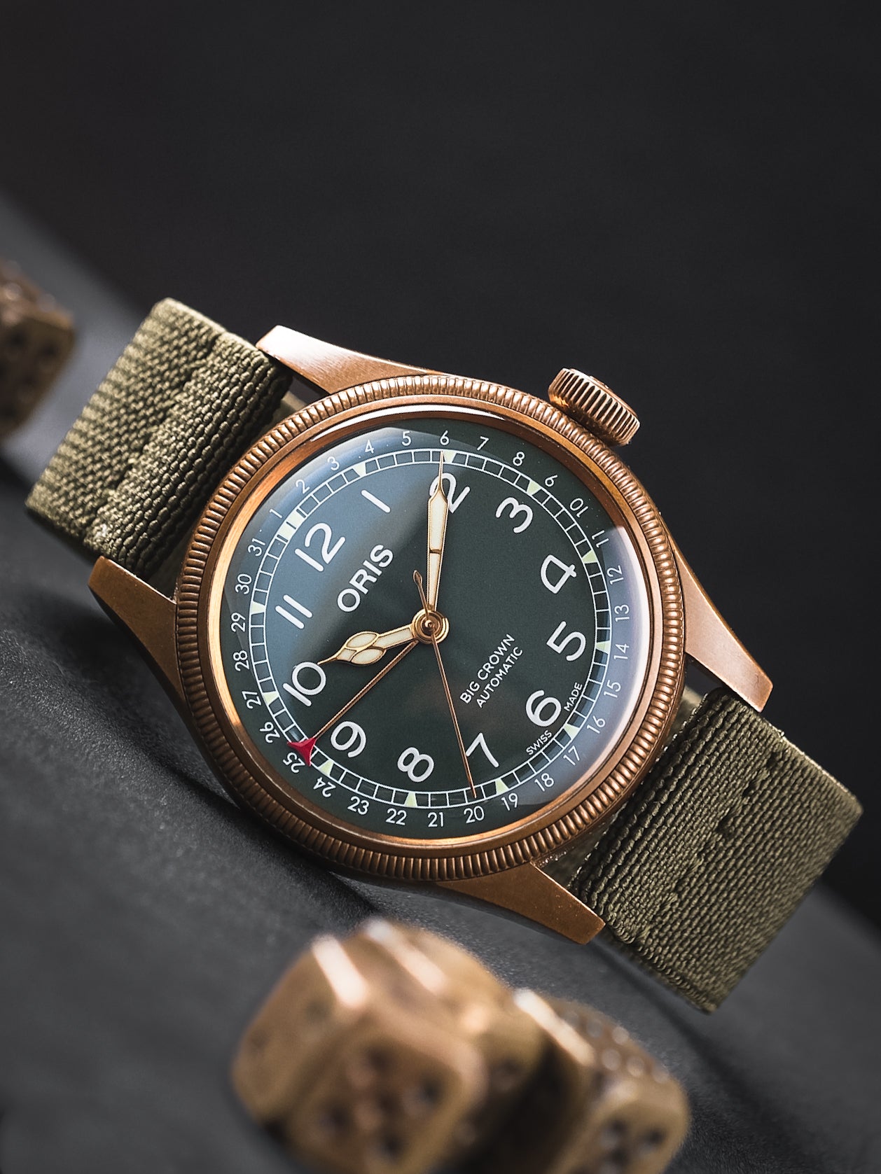 Army Green Elastic Loop Strap