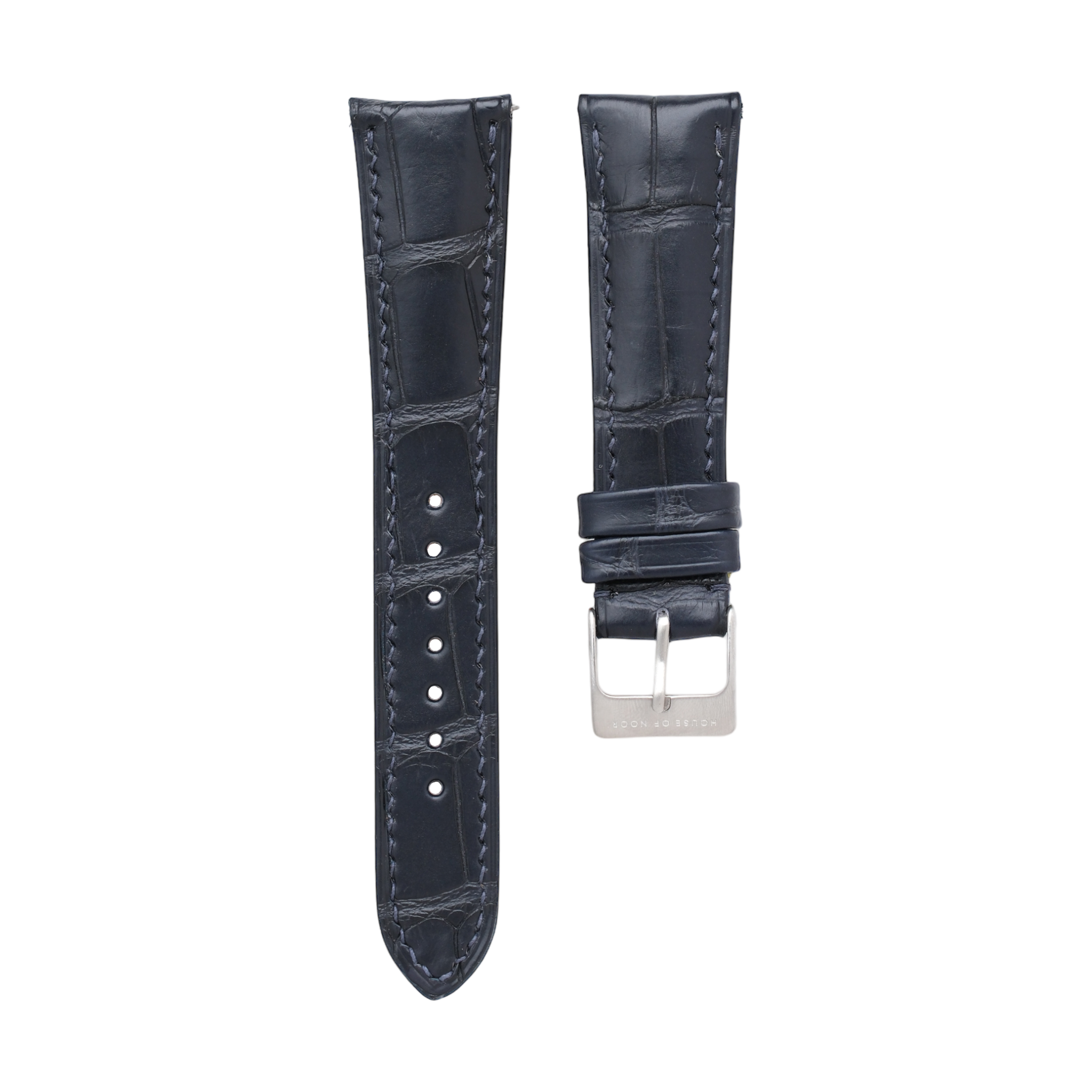 Dark Blue Alligator Padded Strap