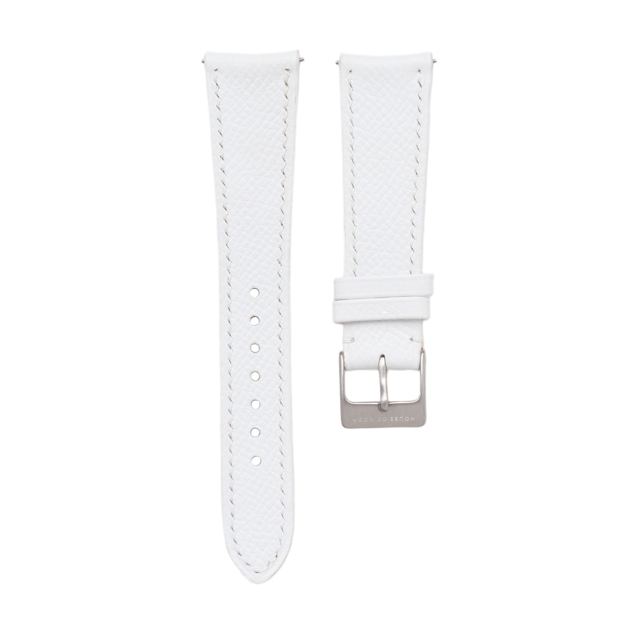 White Epsom Strap